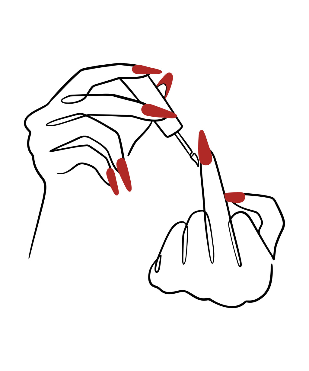 TOO GLAM TO CARE! - Minimalist Line art Printable